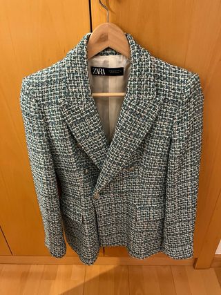 Americana Zara Tweed Verde Multicolor