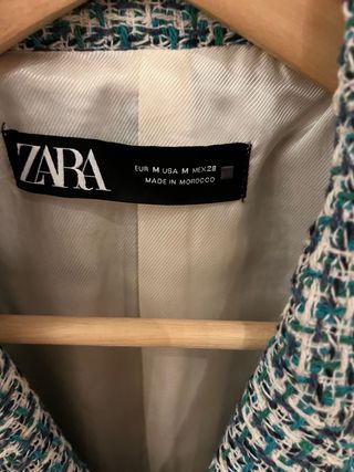 Americana Zara Tweed Verde Multicolor