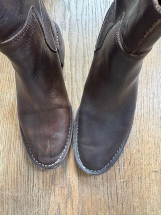Stivaletti OLITAS vero cuoio marrone