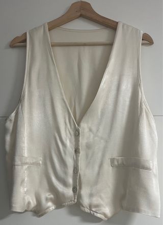 Chaleco de vestir blanco