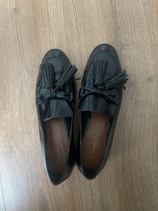Mocasines Zara Woman Negros