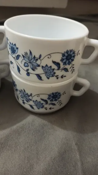 Tazas Arcopal Aster Azul Vintage (4 unidades)