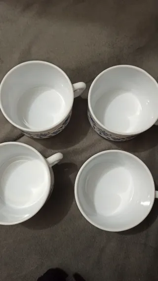 Tazas Arcopal Aster Azul Vintage (4 unidades)