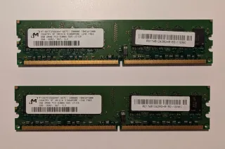 2x 2GB DDR2 667MHz Módulos de RAM Micron