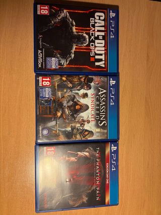 Lote 3 Juegos PS4: Call of Duty, Assassin's Creed,