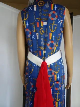 Vestido estampado náutico