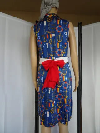 Vestido estampado náutico