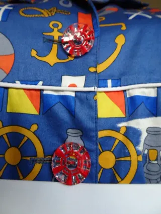 Vestido estampado náutico