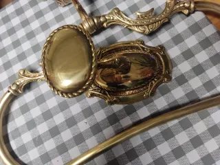 Set Accesorios Baño Antiguos Metal Dorado