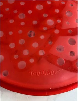 2 Vassoi per microonde rossi trasparenti
