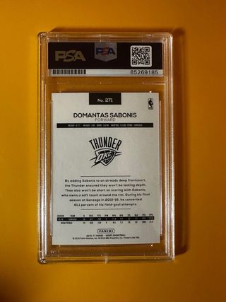Carta Domantas Sabonis PSA Gem Mt 10 Firmada