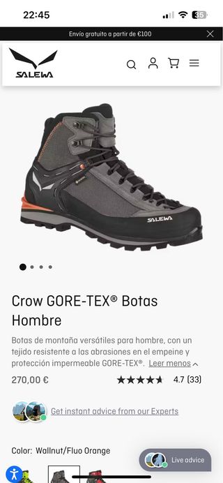 Botas Alpinismo Salewa MS Crow. GX.