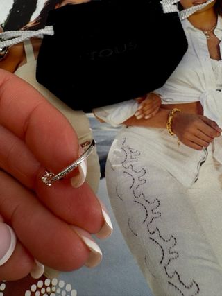 Anillo Tous Plata y Lila