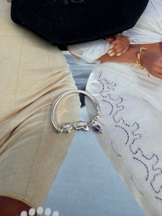 Anillo Tous Plata y Lila