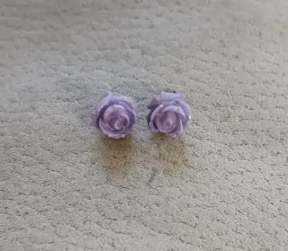 Pendientes Flor Rosa Teal