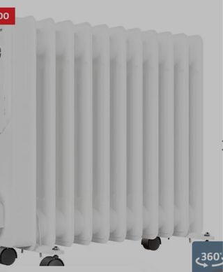 Radiador Aceite VOLTOMAT 2500W Blanco 11 módulos