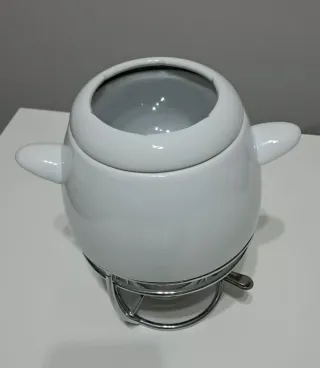 Set fonduta ceramica e metallo