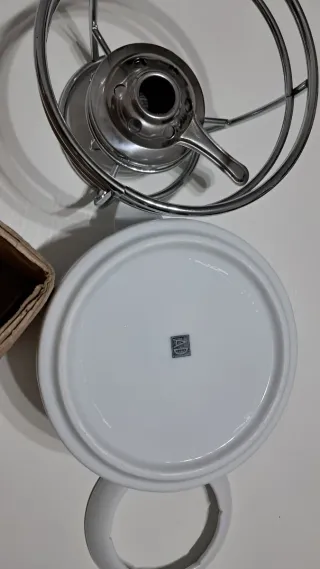 Set fonduta ceramica e metallo