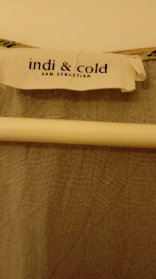 Vestido Indi & Cold estampado verde oliva