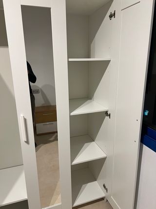 Armario blanco madera impecable,recogida domicilio