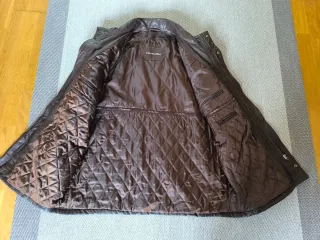 Chaqueta Piel Massimo Dutti Marrón Y2K
