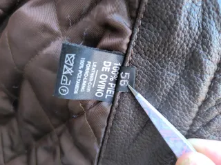 Chaqueta Piel Massimo Dutti Marrón Y2K