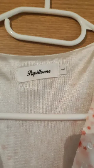 Vestido estampado floral rosa y blanco