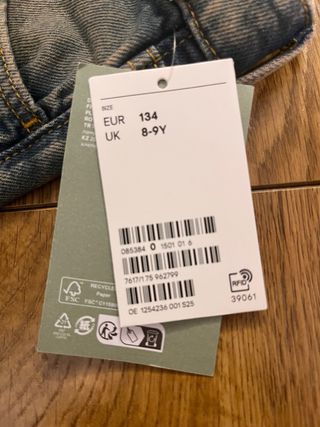 Pantalones campana niña talla 134 - 8/9Y