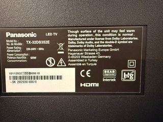 TV LED Panasonic TX-32DS352E 32”