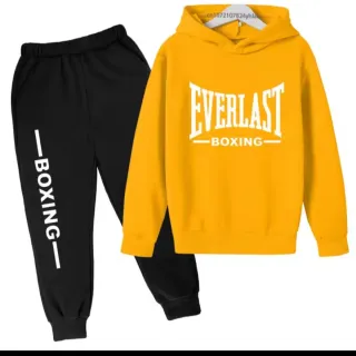 Conjunto Everlast Sudadera y Pantalón Negro