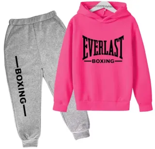 Conjunto Everlast Sudadera y Pantalón Negro