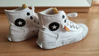 Zapatillas Converse Blancas. Caña alta. Talla 38.