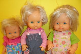 Lotto 3 bambole Nenuco Famosa vintage