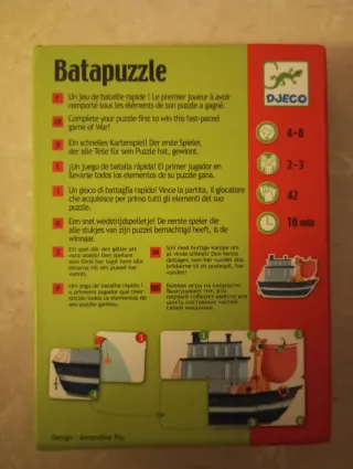 Juego Bata Puzzle Djeco