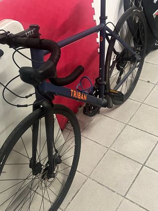 Bicicleta Triban Carretera Azul