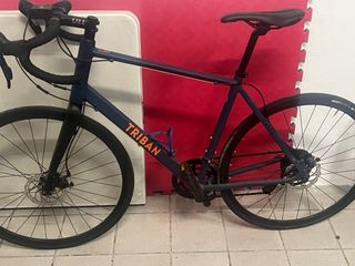 Bicicleta Triban Carretera Azul