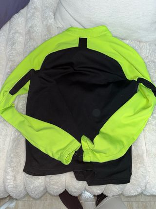 Sudadera Nike 1/4 cremallera verde y negra