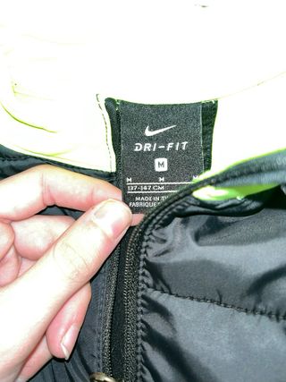 Sudadera Nike 1/4 cremallera verde y negra