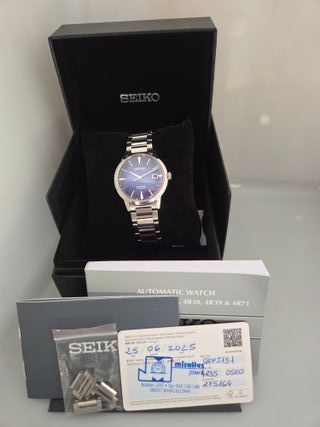 Reloj Seiko Presage Automático Azul