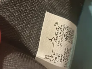 Nike Air Jordan Negro/Amarillo Talla X