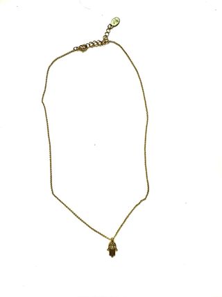 Collar Hamsa Mano de Fátima Dorado