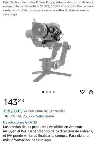 FeiyuTech SCORP-C Gimbal + motor follow focus