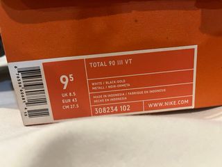 Botas Futbol Nike Total 90 III Oro/Plata