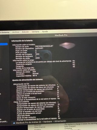 MacBook Pro 13” 2020 Plata