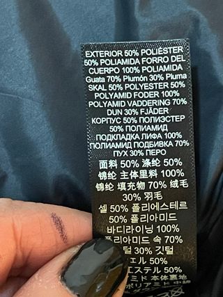 Plumífero impermeable Hunter negro