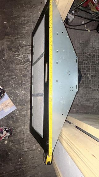 Campana extractora negra