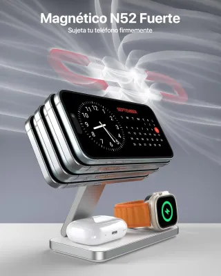 Cargador Inalámbrico 3 en 1 Mag-Safe