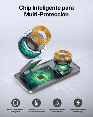 Cargador Inalámbrico 3 en 1 Mag-Safe