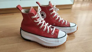 Converse caña alta coral-butano. Plataforma. T38.5