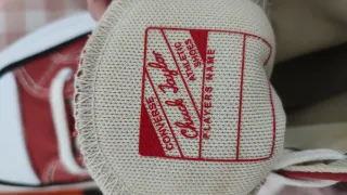 Converse caña alta coral-butano. Plataforma. T38.5